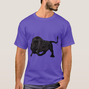 Camiseta Leão negro prowling