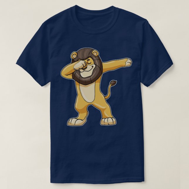 Camiseta Leão no laboratório Dance Dance Dab (Frente do Design)