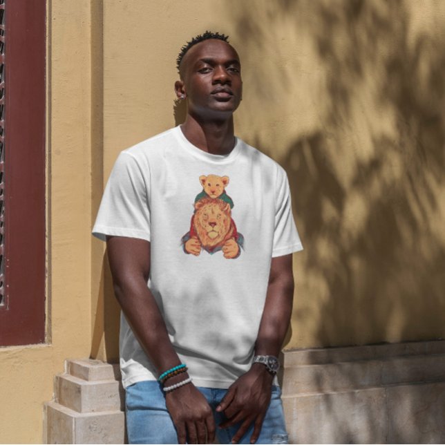 Camiseta Leão Pai E Filho (Criador carregado)