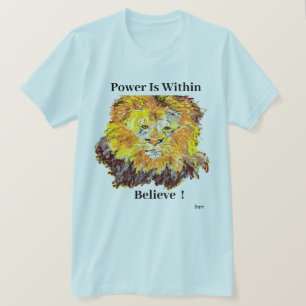 Camiseta Leão: Poder
