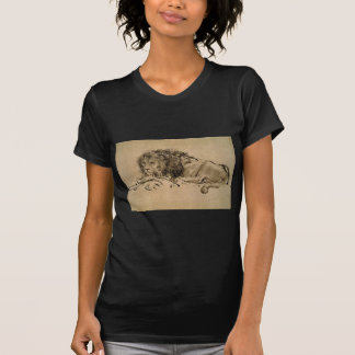 Camiseta Leão que descansa por Rembrandt