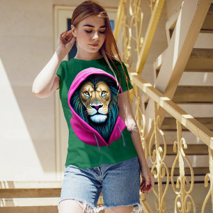 Camiseta Leão Regal - Fashionável e feroz