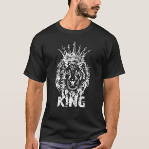 Camiseta Leão Rei Dos Animais Chefe Herscher Poderoso