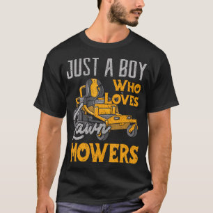 Camiseta Leão Remando Apenas Um Menino Que Ama Mowers Garde