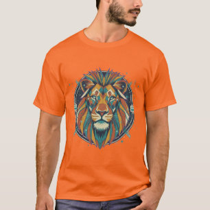 Camiseta Leão Retro-Futuro