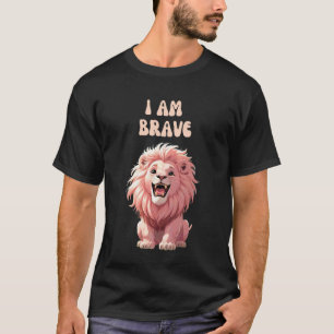 Camiseta Leão Rosa Leão Gato Selvagem Leões