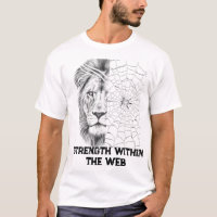 Leão Surrealista Preto e Branco Motivacional Web