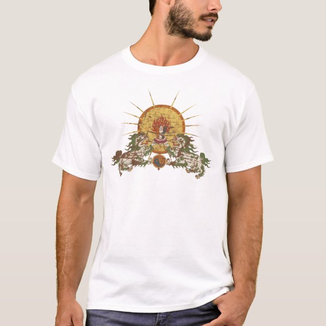 Camiseta Leão tibetano da neve (Frente)