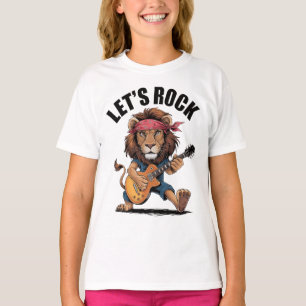 Camiseta Leão tocando violão