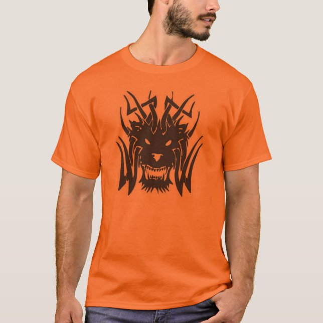 Camiseta leão tribal (Frente)
