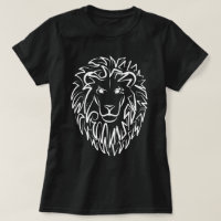 Leão Tribal Negro e Branco