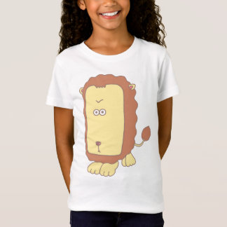 Camiseta Leão único com uma face grande.