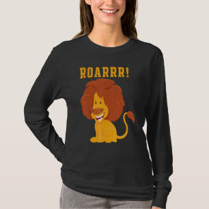 Camiseta Leão Vida Selvagem Animais Selvas Rei Rugido