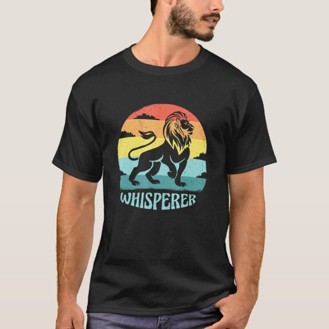 Camiseta Leão Vintage Whisperer Legal Retro Sunset Quot (Frente)