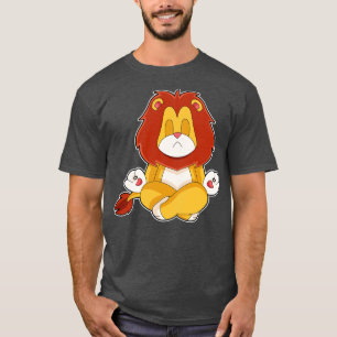 Camiseta Leão Yoga Fitness Meditação