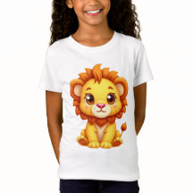 Leãozinho Kawaii Fofo Gráfico