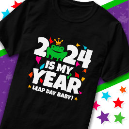 Camiseta Leap Day Leaper 2024 É O Meu Ano Fev 29 Aniversári