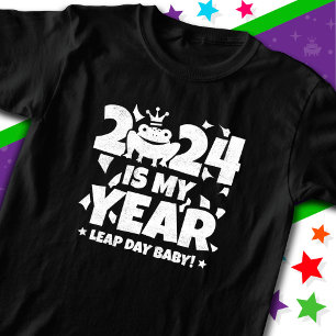 Camiseta Leap Day Leaper 2024 É O Meu Ano Fev 29 Aniversári
