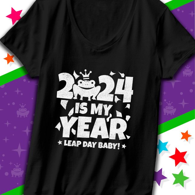 Camiseta Leap Day Leaper 2024 É O Meu Ano Fev 29 Aniversári (Criador carregado)