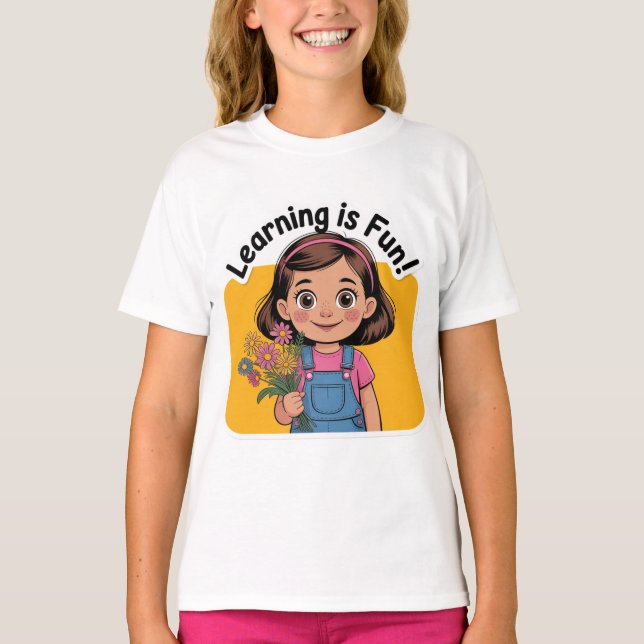 Camiseta Learning is fun (Frente)
