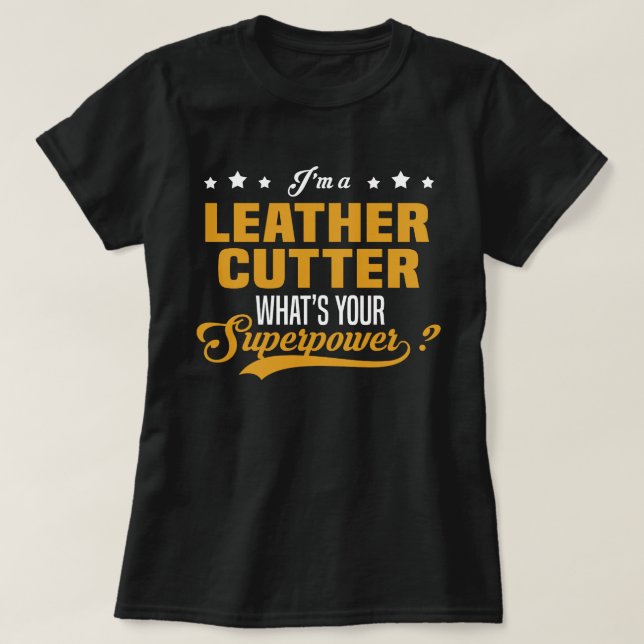 Camiseta Leather Cutter (Frente do Design)