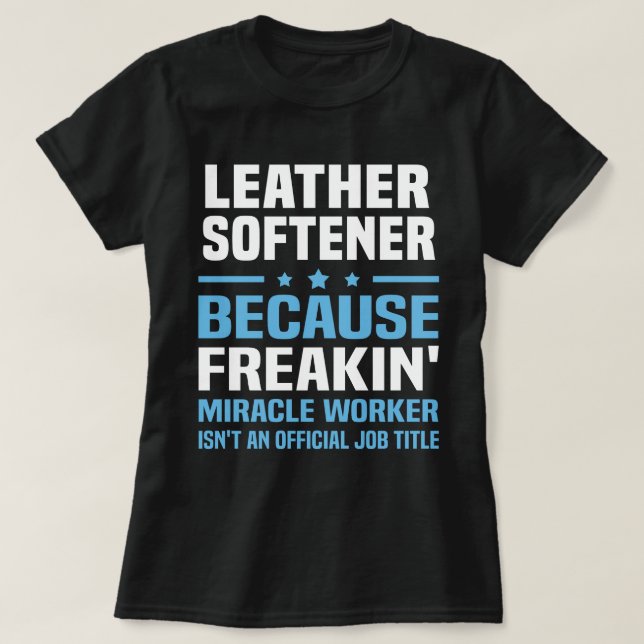 Camiseta Leather Softener (Frente do Design)