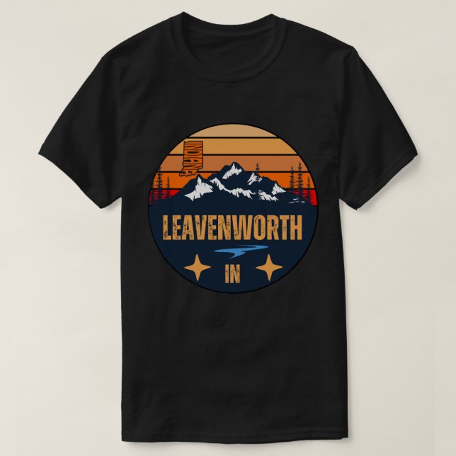 Camiseta Leavenworth, Indiana (Frente do Design)