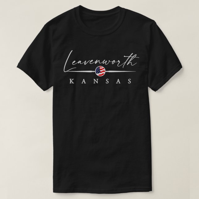 Camiseta Leavenworth Kansas (Frente do Design)