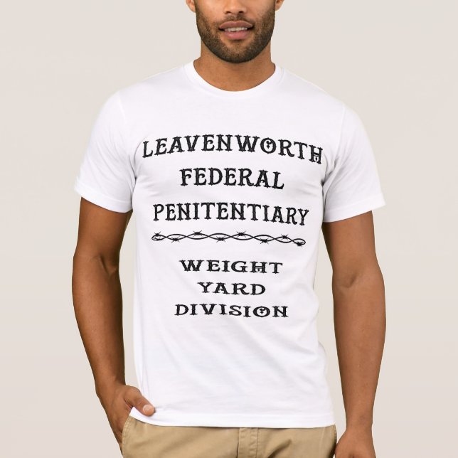 Camiseta Leavenworth Penitenciário de Peso Divisão © (Frente)