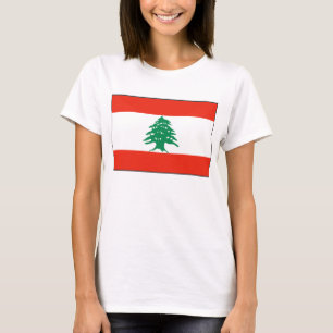 Camiseta Lebanon Flag x Map T-Shirt