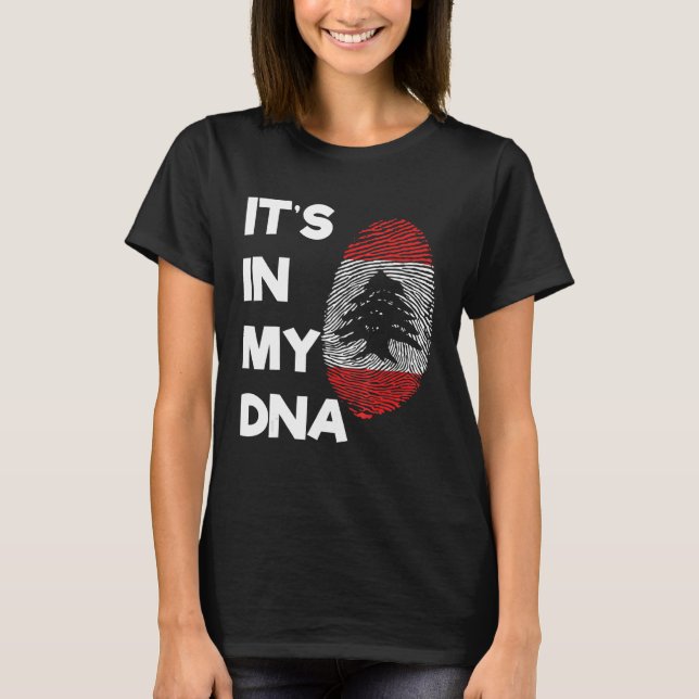 Camiseta Lebanon Proud Lebanese Flag State Flag DNA Flag Co (Frente)