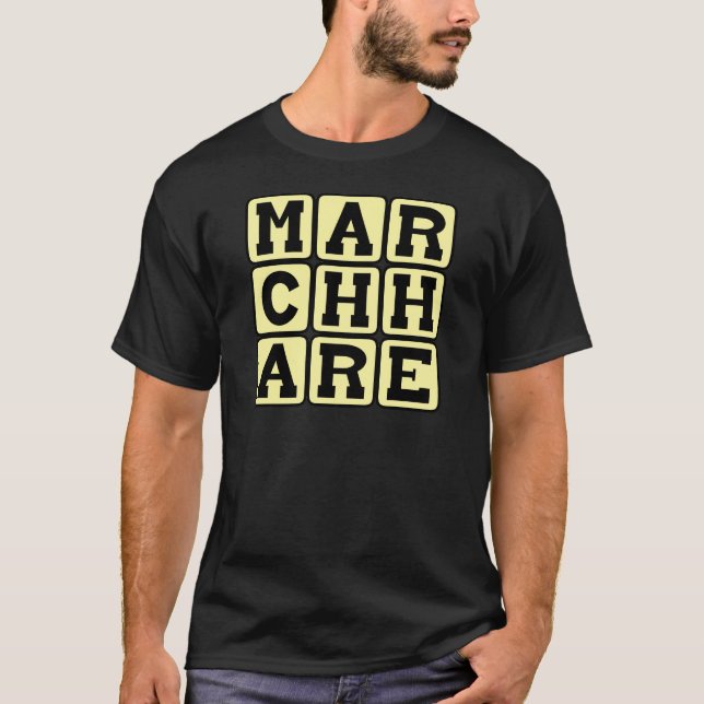 Camiseta Lebre de Março, Coelho da Páscoa (Frente)