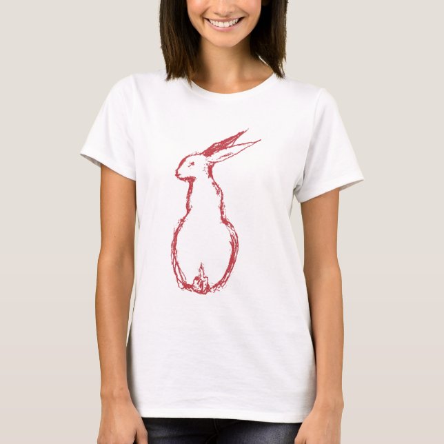 Camiseta Lebre vermelha (Frente)