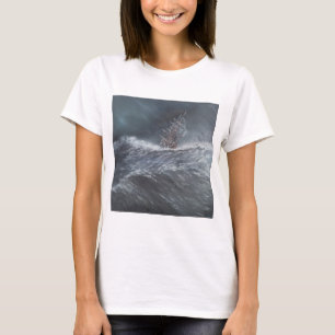 Camiseta Lebreiro do HMS em uma tempestade fora do chifre