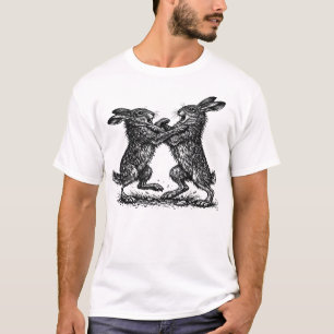 Camiseta Lebres Boxeando – Duelo Assombrado da Floresta Tin