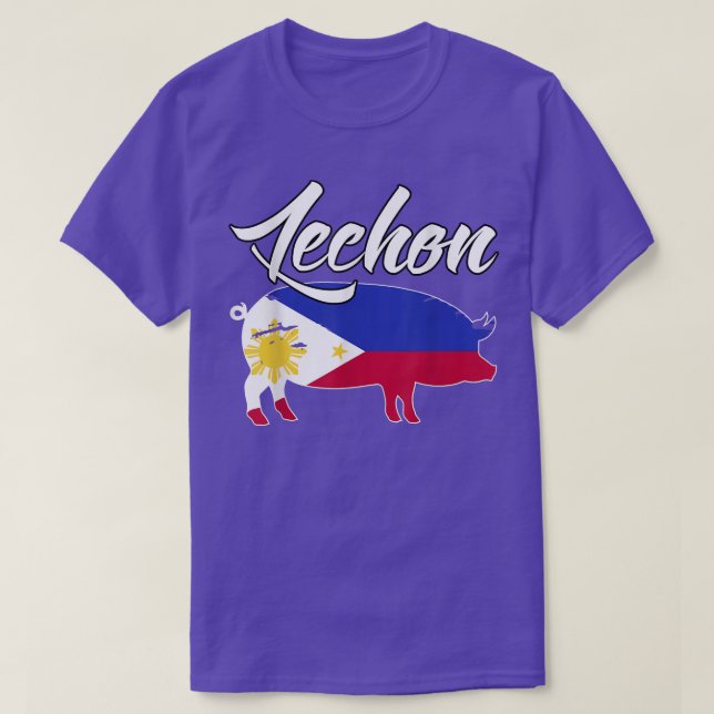 Camiseta Lechon Pig Pork Philippines T  (Frente do Design)