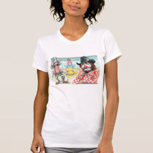 Camiseta LECILE Women's American Roupa Fine Jersey T-Shi
