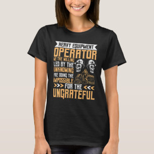 Camiseta Led Pelo Operador De Equipamento Pesado Desconheci