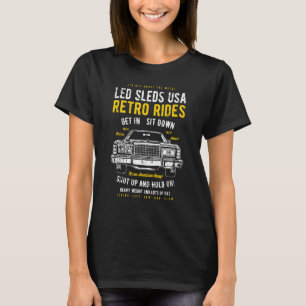 Camiseta Led Sleds Automotive Nostalgia Afastada Retro Ca