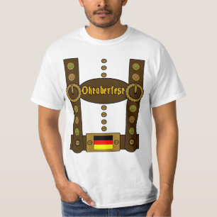 Camiseta Lederhosen de Oktoberfest engraçados