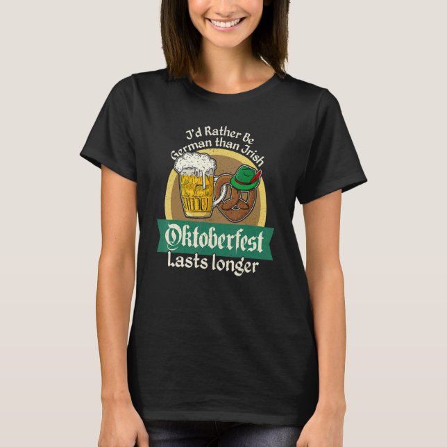 Camiseta Lederhosen Dirndl Beer Beer Mug Volksfest Bavaria  (Frente)