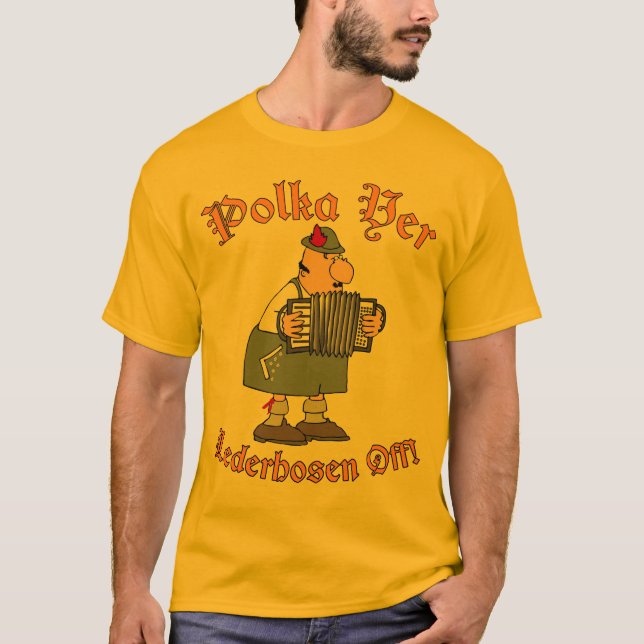 Camiseta Lederhosen do YER da polca fora! (Frente)