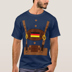 Camiseta Lederhosen Funny Oktoberfest Germany Costume