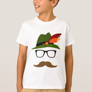 Camiseta Lederhosen German Face Gles Halloween Costume