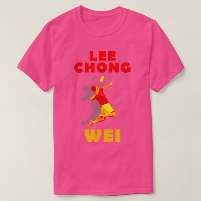 Camiseta Lee Chong Wei Badminton (Frente do Design)
