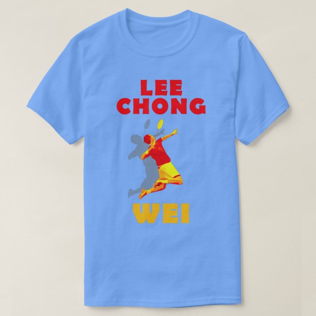 Camiseta Lee Chong Wei Badminton Tee (Frente do Design)