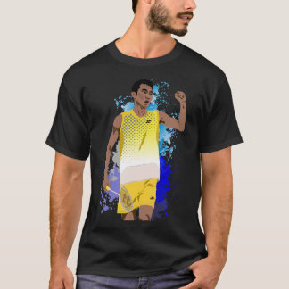 Camiseta Lee Chong Wei Cartoon Black - Badminton