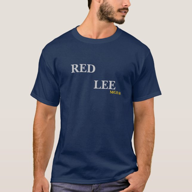 CAMISETA LEE, MGB 68, VERMELHO (Frente)