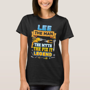 Camiseta Lee The Man Myth Conserta A Legenda Do Pai Mecânic