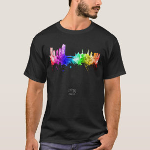 Camiseta Leeds England Skyline Skyscrapers